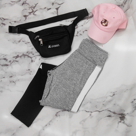 Women's Activewear Colorblock Grey Leggings - Picture 6 of 12